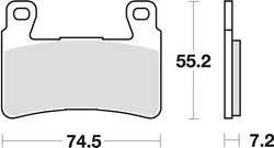 TRW LUCAS BRAKE PADS KH265 KH296 ORGANIC HONDA CB 1300 F 03-04, HYOSUNG GT 650 09-17, FRONT (PROMOTION)