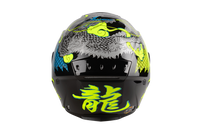 Kask Motocyklowy LAZER TANGO Dragon (kol. Czarny - Żółty - Niebieski) rozm. M