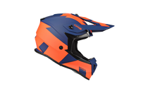 Kask Motocyklowy LAZER OR3 Rocky (kol. Niebieski - Czerwony fluo) rozm. 2XL