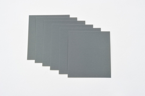 WATERPROOF SANDPAPER, 93x115mm, #800, 6PCS/SET