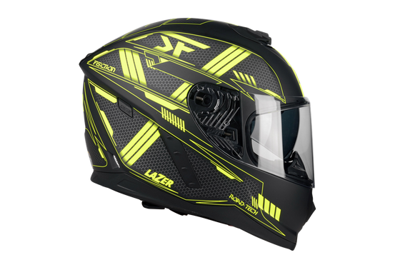 Kask Motocyklowy LAZER RAFALE EVO Roadtech (kol. Czarny - Żółty - Matowy) rozm. XS