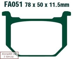 Brake pads EBC FA051 (set on 1 disk)