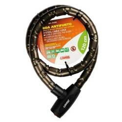 65382 Boa, hardened steel cable lock plastic coated Ø 24 mm - 120 cm