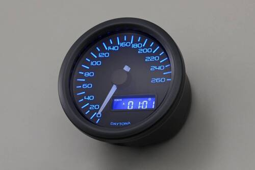 VELONA60 SPEEDOMETER 260, BLUE-LED, BLACK