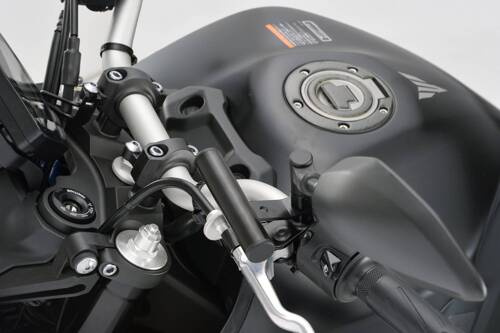 78031 MOUNT BAR 100MM Ø22.2MM BLACK MIRROR CLAMP MOUNT TYPE