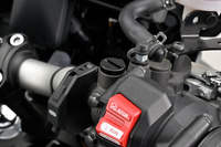 80943 Mirror hole plug bolt CNC black anodized f. M10 x P1.25 left hand side