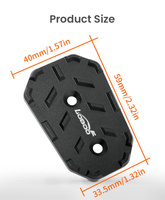 LOBOO Przedłużenie pedału hamulca tylnego do HONDA CB500X (2019-), HONDA NX400 (2024-) (10.3.05292.001.11)