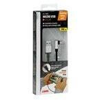 38834 Cable 90° Usb > Micro Usb - 100 cm – Black