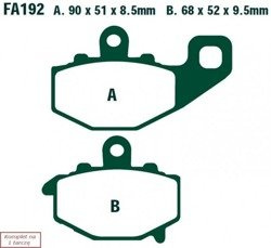 Brake pads EBC FA192 (set on 1 disk)