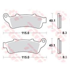 TRW LUCAS BRAKE PADS KH261 KH281 SINTER STREET HONDA NT 650 V 02-05, VFR 800 98-05, XL 1000 V 99-03 STX 1300 02-08, GL 1800 01-16, VTX 1800 01-08 KAWASAKI NINJA / VULCAN 650 17-, FRONT