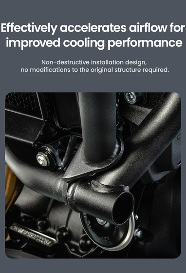 LOBOO Crash Bar boczne oraz osłony chłodnicy do CFMOTO 700MT ADV (2025-) czarne (10.3.01613.001.11)