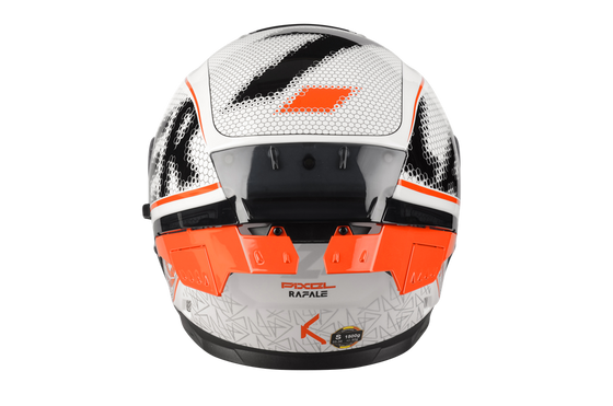 Kask Motocyklowy LAZER RAFALE SR Pixel (kol. Biały - Czarny - Czerwony) rozm. L