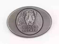 Metal logo for Hepco&Becker leather bags LIBERTY/NEVADA/BUFFALO/IVORY/RUGGED