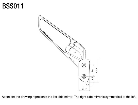 Lusterka Stealth czarne
