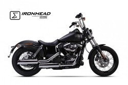 Tłumik IRONHEAD HARLEY DAVIDSON DYNA STREET BOB (06-16) typ HC1-3C (góry lub dolny wydech) chrom