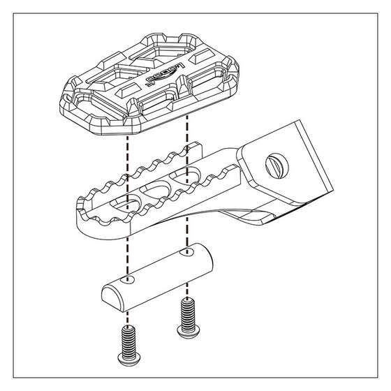 LOBOO Szerokie podnóżki do BMW G310GS, F750GS, F850GS, S1000XR, RI200GS, R1200GS, R1250GS, R1250GS Adventure, R1300GS (10.3.0401