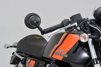 D-MIRROR-8 TYPE-R/BAREND SHORT, ALU.BLACK 1PC E-MARKED