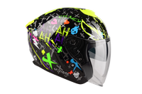 Kask Motocyklowy LAZER TANGO Crazy (kol. Czarny - Multikolor) rozm. M