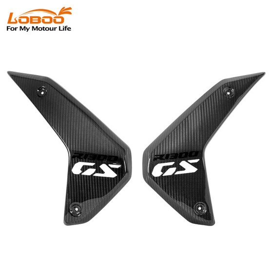 LOBOO Panel chłodnicy z włókna węglowego (czarny metal) do BMW R1300GS (2023-) Carbon Fiber Radiator Panel (10.3.32131.001.11)