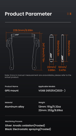 LOBOO Zestaw montażowy GPS VOGE SR250GT (2023-) (10.3.09831.001.01)