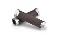 GRIP W/ALU."GGDM-BASE"7/8" BROWN&SILVER,125MM
