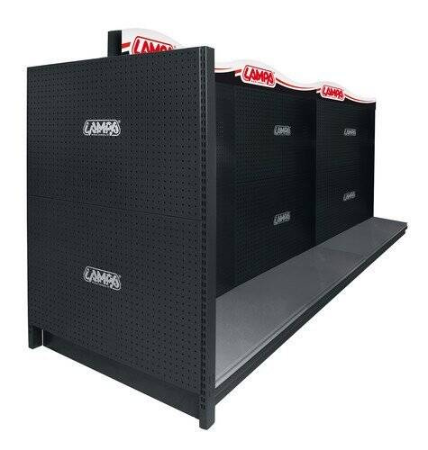 98993 Modular display rack F9, pair of pegboards for end unit