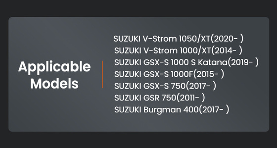 LOBOO Nakładka na stopkę boczną do SUZUKI V-Strom 1050/XT, V-Strom 1000/XT, SUZUKI GSX-S 1000F, SUZUKI GSX-S 750, SUZUKI GSR 750
