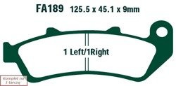 Brake pads EBC FA189 (set on 1 disk)