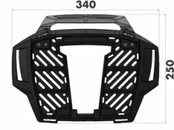 BMW F 850 GS Adventure (2019-) Alurack-Metal carrier for TC