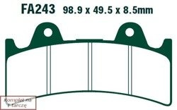 Klocki hamulcowe EBC FA243 (kpl. na 1 tarcze)