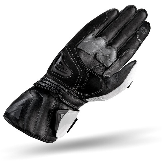 Motorcycle sport gloves SHIMA STR-2 black/white