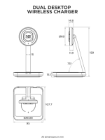 Biurkowa ładowarka indukcyjna Quad Lock® MAG Dual