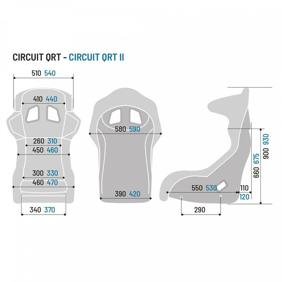 Fotel rajdowy Sparco CIRCUIT II QRT (FIA)