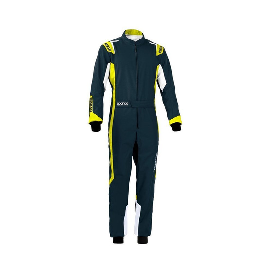 Sparco THUNDER Kart Karting Auto Racing Suit (CIK FIA) black yellow