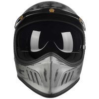 Kask Motocyklowy LAZER Cross TT Cafe racer (kol. Alu Brushed - Matowy) rozm. S