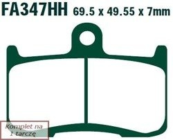 Brake pads EBC EPFA347HH Extreme Pro (set on 1 disk)