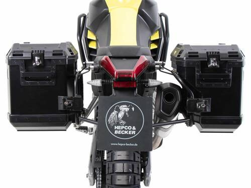 Aprilia Tuareg 660 (2022) stainless steel side carrier incl xplorer black sideboxes