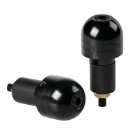 90638 Universal bar ends (2 pcs) - Black 17/23 mm