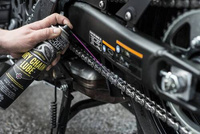 Muc-Off 649 - Smar do łańcucha do użytku drogowego i offroadowego w suchych warunkach, baza teflonowa - 400ml - Dry Weather Chain Lube