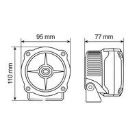 90460 - Max-Lum 1, pair of auxiliary led lights, 12V