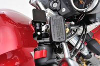 97253 ALUMINUM HANDLE CLAMP BRACKET 22.2MM BLACK ANODIZED