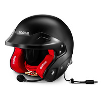 Open Face Sparco RJ-i Helmet (FIA Approved) black