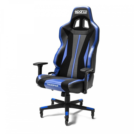 Sparco TROOPER Racing Office Chair black blue