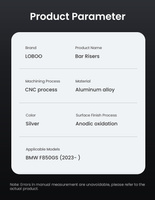 LOBOO Podwyższenie kierownicy do BMW F750GS (10.3.02031.001.21)