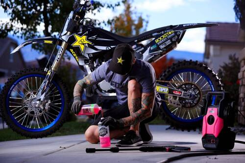 Muc-Off 664-CTJ - Biodegradowalny płyn do mycia motocykla z nanotechnologią z atomizerem - 1l - Nano Tech Motorcycle Cleaner