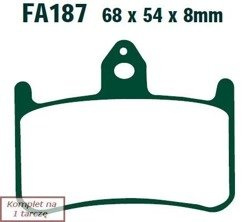 Brake pads EBC FA187HH wzmacniane (set on 1 disk)
