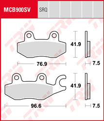 TRW LUCAS BRAKE PADS KH197 KAWASAKI 250 R NINJA / 400 NINJA 18-19, Z 400 19-, FRONT (PROMOTION)