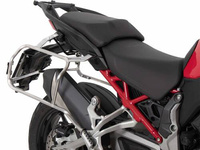 Ducati Multistrada V4 / S / S SPORT (2021-) stainless steel  side carrier incl xplorer silver sideboxes-