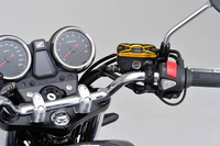 SQUARE MASTER CYLINDER TANK CAP, HONDA(A), GOLD