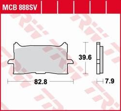 TRW LUCAS BRAKE PADS KH679 SINTER STREET HONDA CRF 1000 L AFRICA TWIN 15-19, X-ADV 750 17-19, CB 125 / 300 R 18-19, FRONT